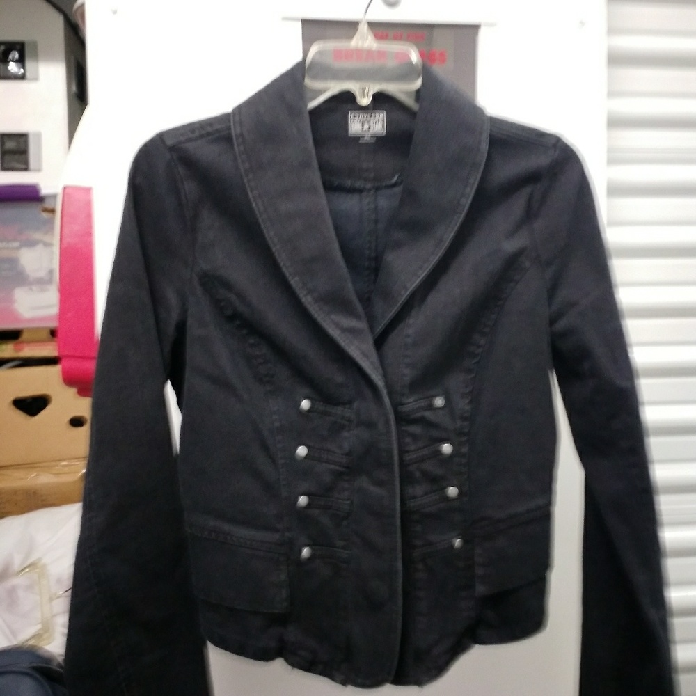 Converse One Star Black Denim Jacket